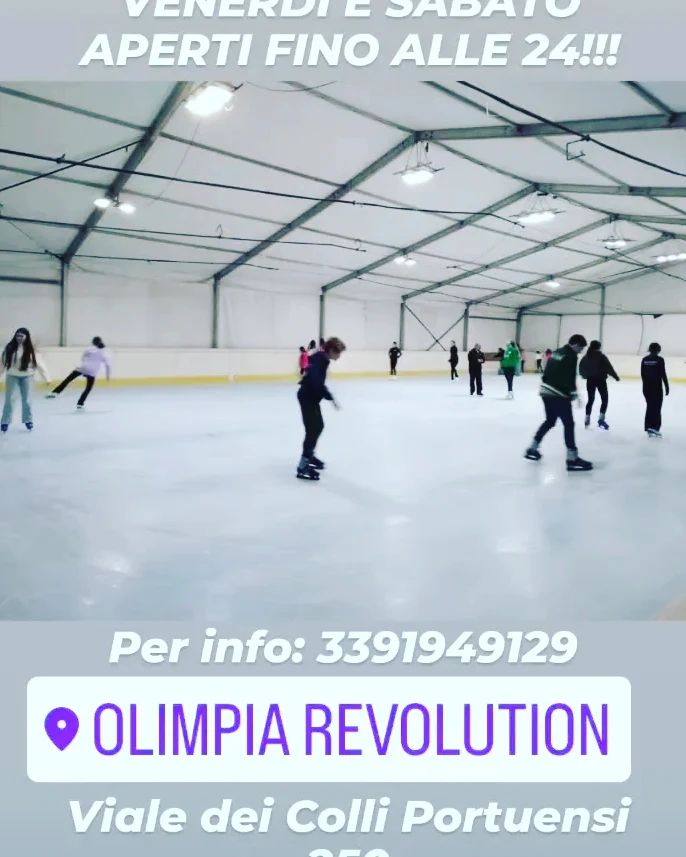 piste di pattinaggio sul ghiaccio roma