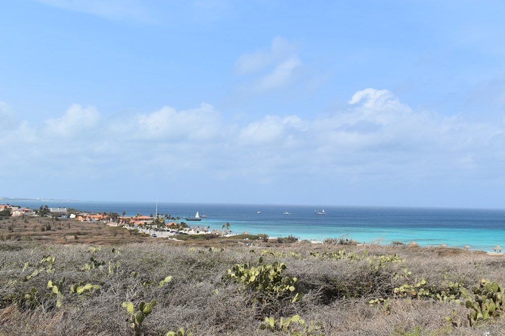 3c-vista-dal-faro aruba boca antille olandesi mare tropicale bambini viaggio vacanze