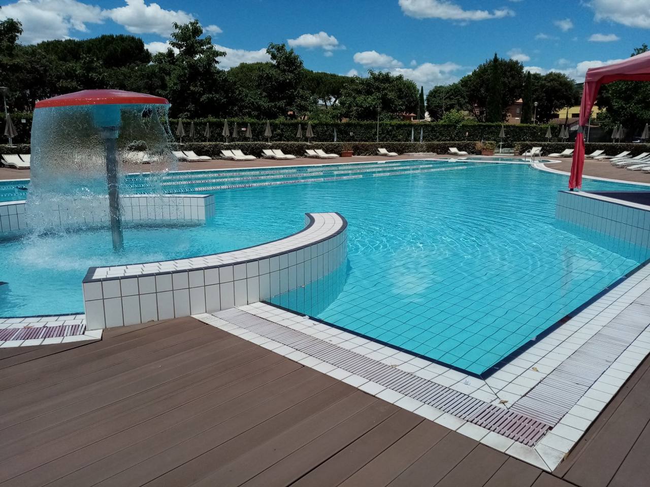 Italiana Fitness Parco Kolbe piscina per bambini all'aperto roma