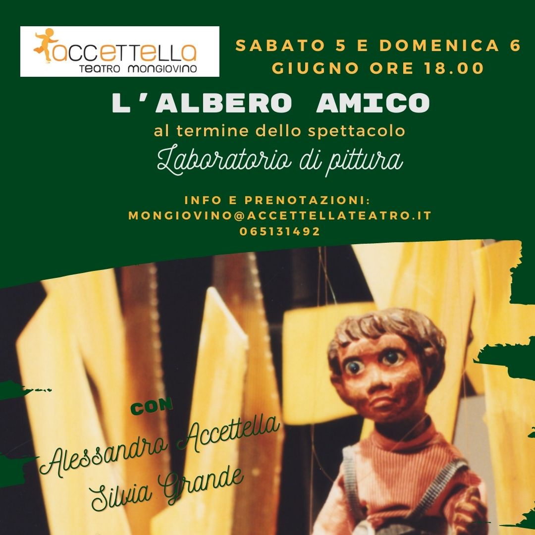 L'albero amico - spettacolo teatro per bambini roma weekend sabato domenica