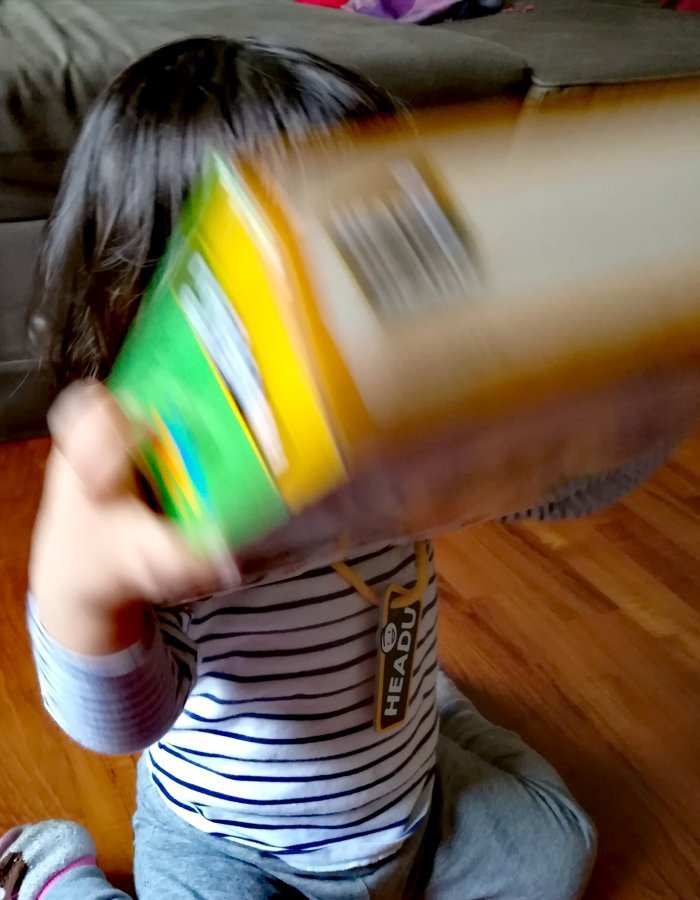 Diana e la scatola delle baby flash card Montessory, gioco per bambini da 1 a 3 anni per imparare le parole. Headu