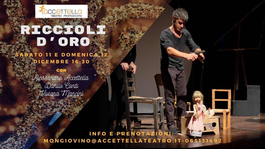 Riccioli d'oro - Copertina Evento FB spettacolo teatrale per bambini