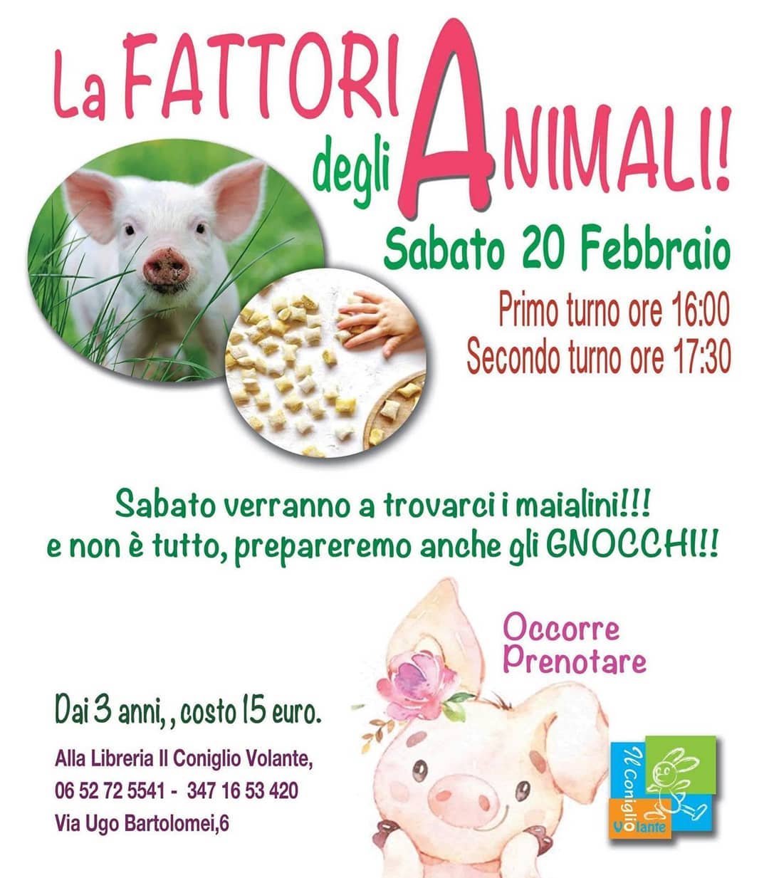 cosa fare con i bambini a roma weekend fattoria animali maialini