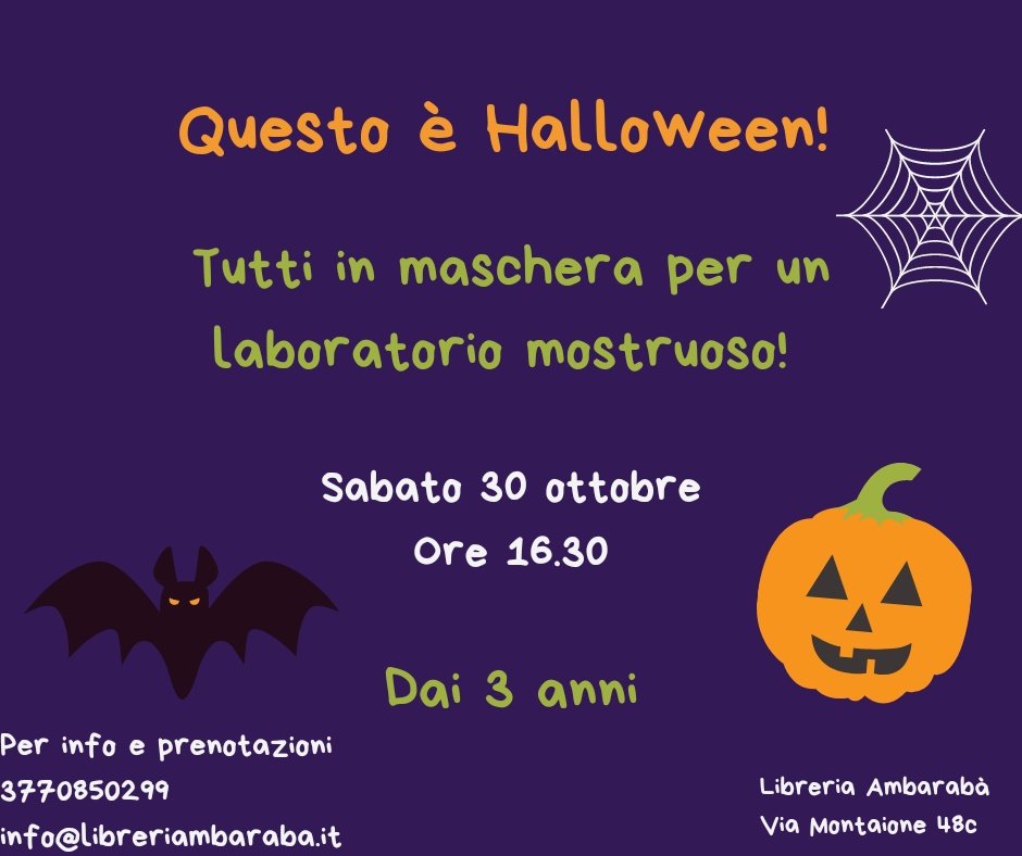 eventi di halloween per bambini a roma laboratorio