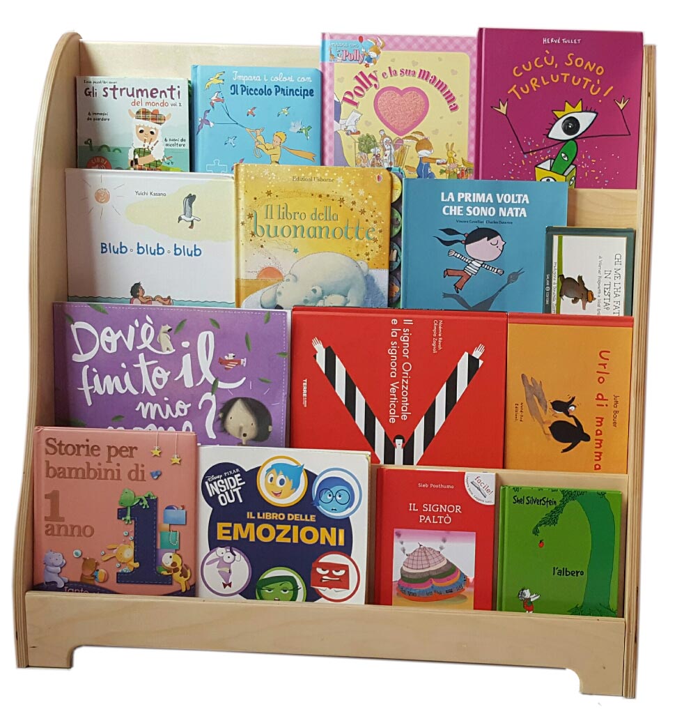 libreria-montessori-per-bambini-grande-legno-frontale-babywood-roma