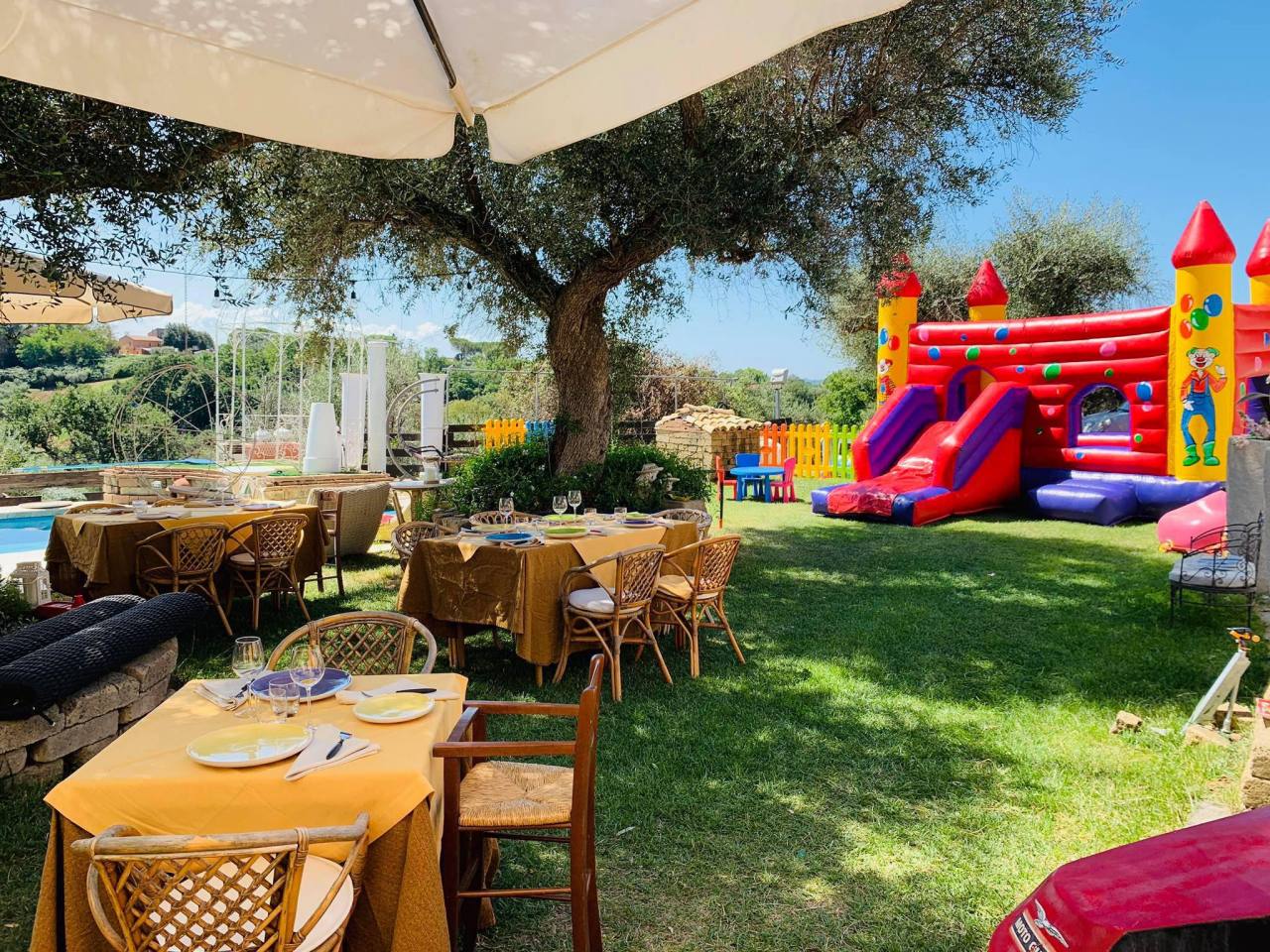 ristoranti per bambini roma area gioco all'aperto