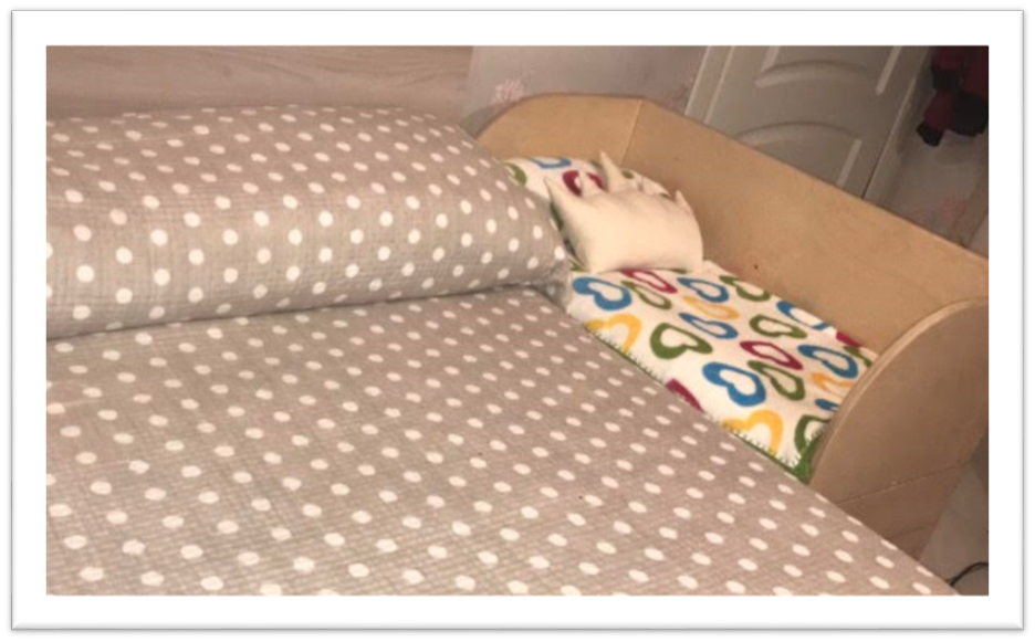 side bed lettino cosleeping cassapanca divanetto multifunzione 2