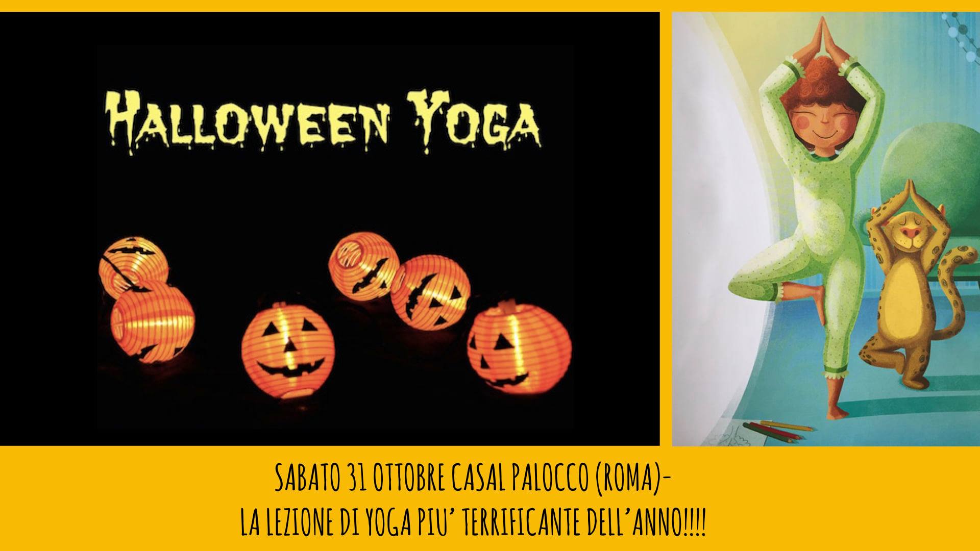 yoga per bambini laboratorio festa halloween roma casapalocco