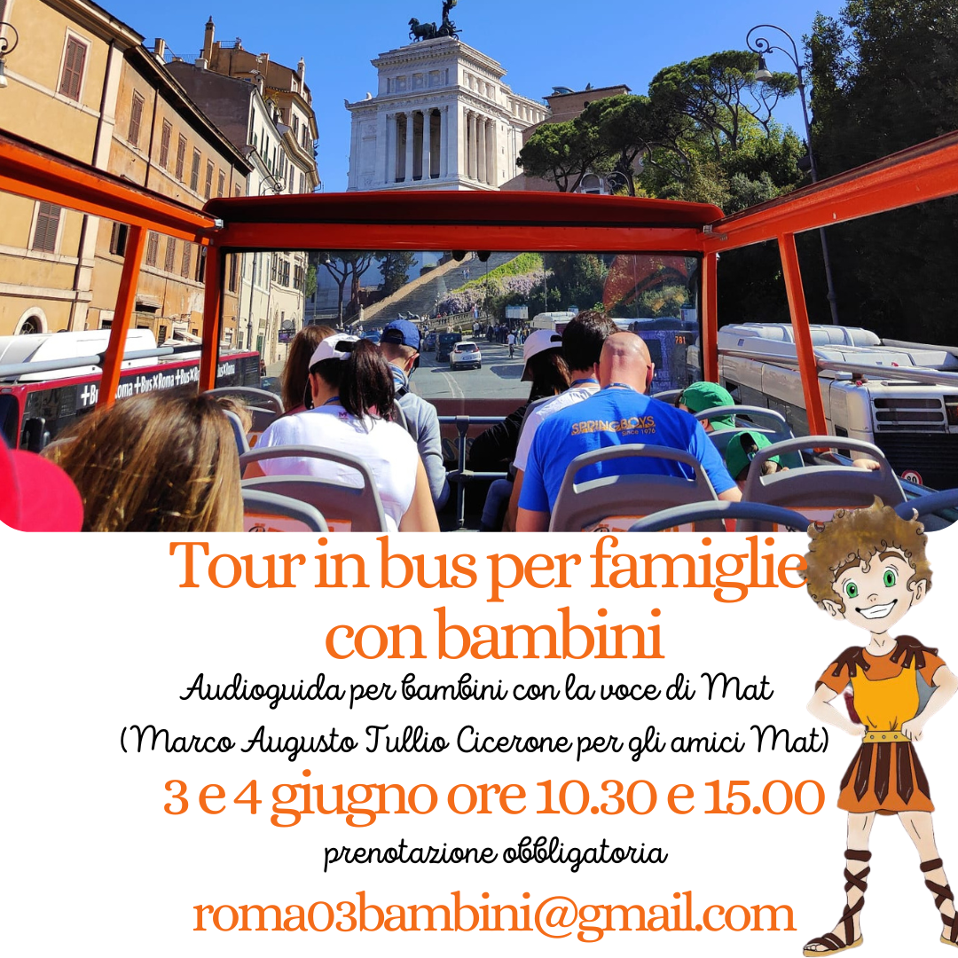 TOUR IN BUS APERTO PER BAMBINI A ROMA