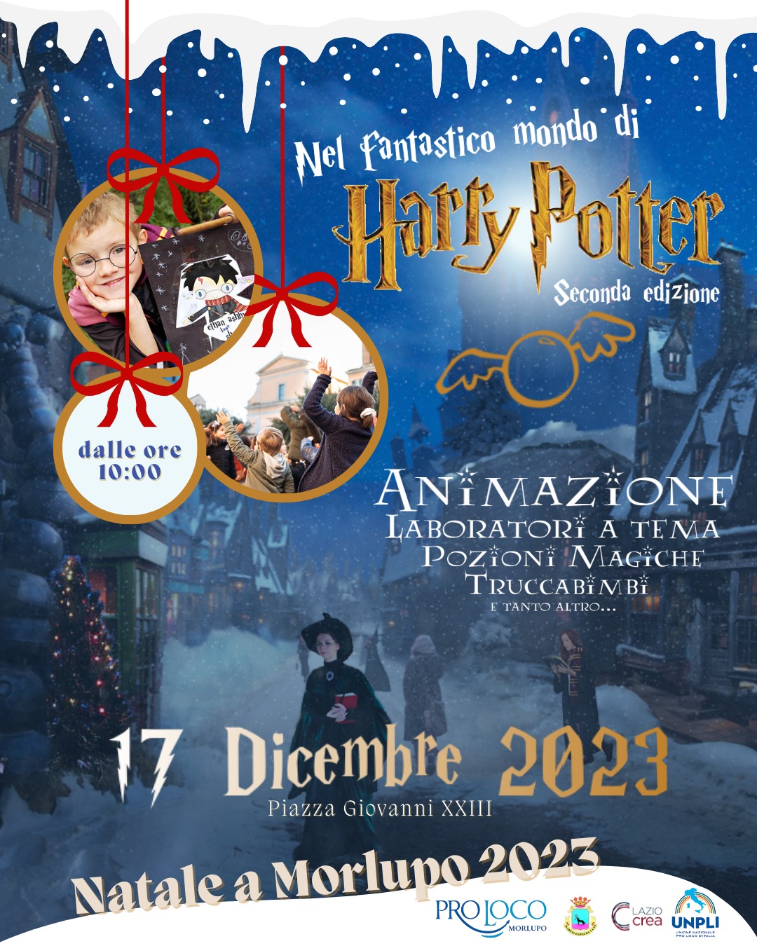 Evento gratuito per bambini a Tema Harry Potter a Morlupo (Rm)
