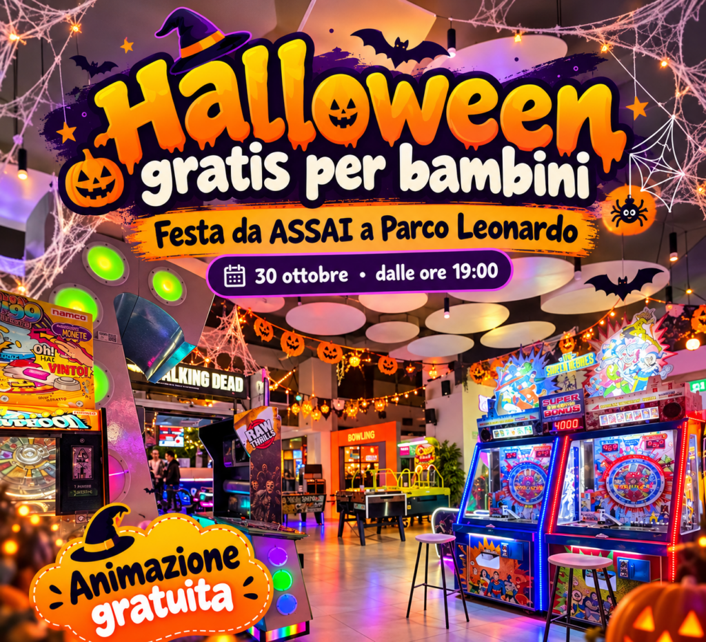 Halloween gratis per bambini a Parco Leonardo: una festa da ASSAI tra giochi, musica e divertimento!