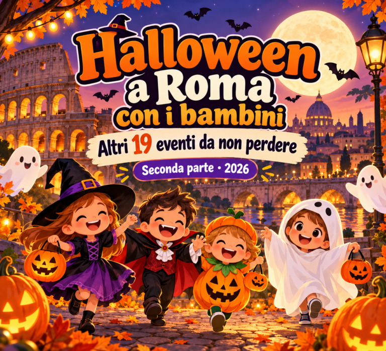 Halloween a Roma con i bambini 2026: altri 19 eventi tra feste, laboratori, fattorie e parchi divertimento