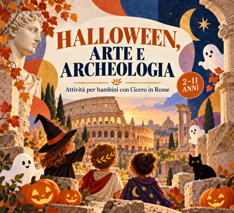 Halloween, arte e archeologia: le attività per bambini con Cicero in Rome