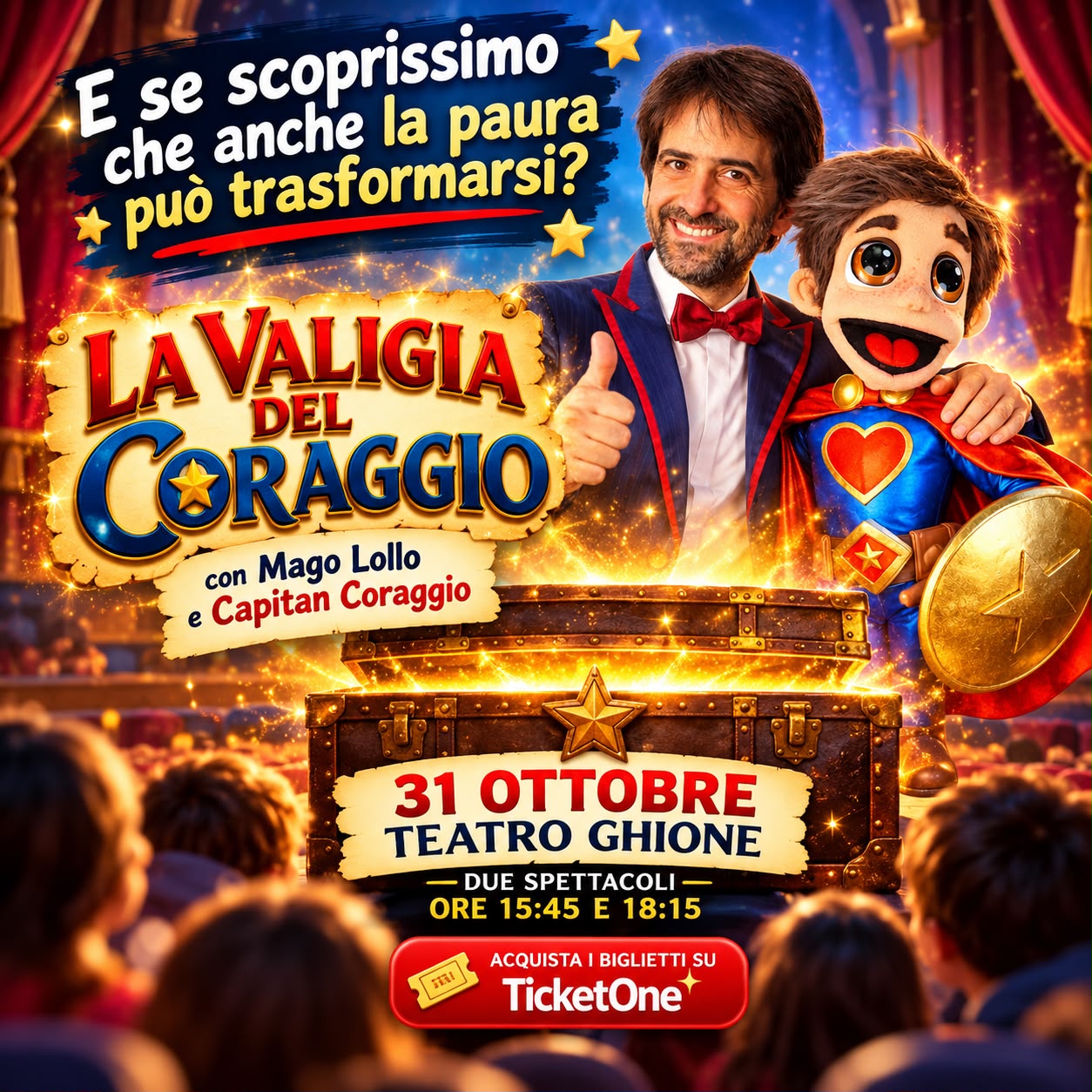 La Valigia del Coraggio: lo spettacolo di magia di Halloween del Mago Lollo e Capitan Coraggio